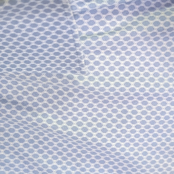 STRELLSON* Silas button front collared long sleeve mens dress shirt 41/16 blue - Picture 7 of 12